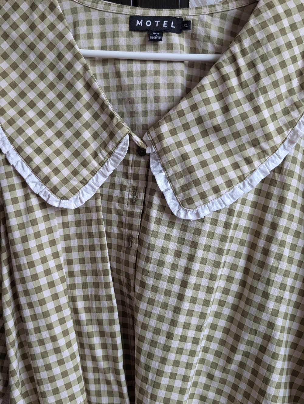 Motel Gingham Button Up - Picture 4 of 4